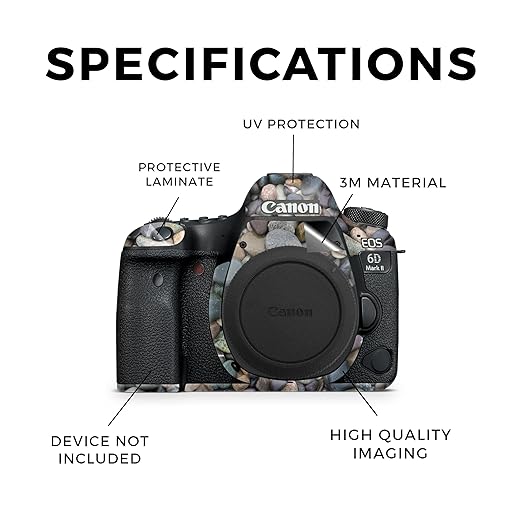 Camera Skin Compatible with Canon EOS 6D Mark II Camera (2017) - Riverbed - Premium 3M Vinyl Protective Wrap Decal Cover - Easy to Apply | Crafted in The USA by MightySkins