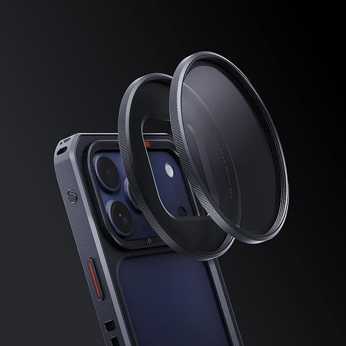 PGYTECH ProShot 67mm Filter Adapter Ring for iPhone 17 Pro & Pro Max, Magnetic Clip-On Lens Mount for ND/CPL/Variable ND Filters, Compatible with ProShot Cage