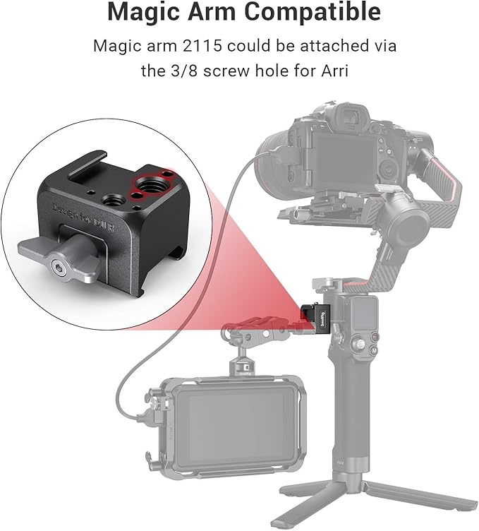 SmallRig NATO Clamp Accessory Mount for DJI RS 5 / RS 4 Mini/RS 2 / RSC 2 / RS 3 / RS 3 Pro/RS 3 mini/RS 4 / RS 4 Pro Gimbal - 3025