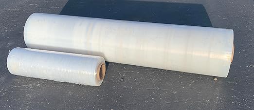 Extra Wide 60 Inch Stretch Wrap | Made in USA | Size: 80 Gauge - 60" x 5000 ft Roll | Cast Film | Industrial Strength - Stretches up to 250% - Sandbaggy (60 inch Wide, 1, Count)