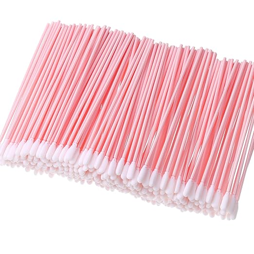 Chinco 200 Pieces Foam Swab Sponge Swab Foam Tips Sponge Stick for Inkjet Printer Print Head Camera Optical Lens Optical Equipment(Light Pink,6.42 Inch)