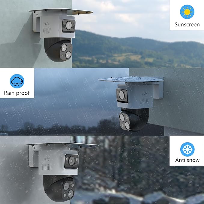 Weather Protective Sun Rain Shade Cover Compatible eufy PoE NVR Security System S4 Max and eufy PoE Bullet-PTZ Cam S 4 Cameras (Not Compatible with eufyCam S4)