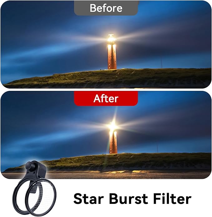Kase 67mm Magnetic Phone Filters CPL, 0.5s Quick-Snap Clip-On for iPhone 17 16 15 Pro Max Android, for TikTok Reels Shorts