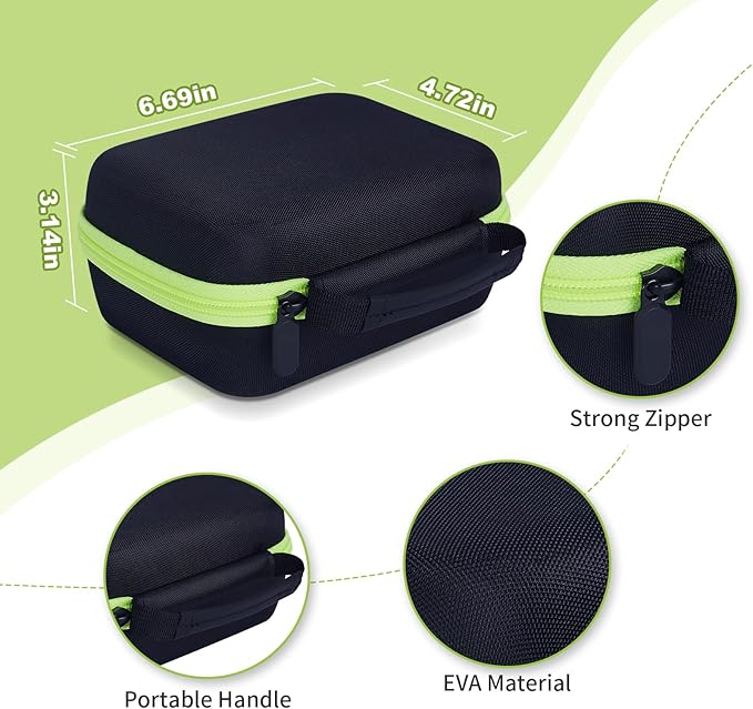 Hikkon Camera Case Compatible for ESOXOFFORE/Upgrade/Dylanto/Yehtta/HiMont/CAMCLID Kids Instant Print Camera Toy,Portable Digital Camera Storage Holder Organizer Bag (Case Only) - Black