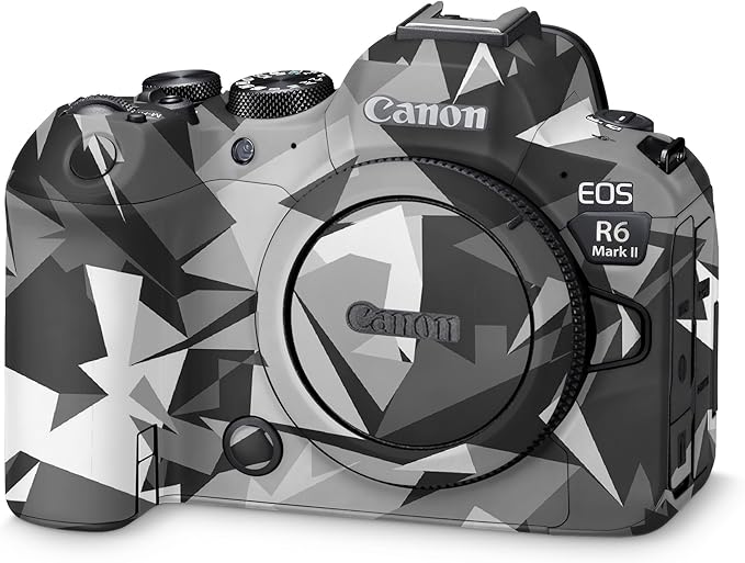 Camera Skin Compatible with Canon EOS R6 Mark II Camera (2022) - Mono Camo - Premium 3M Vinyl Protective Wrap Decal Cover - Easy to Apply | Crafted in The USA by MightySkins