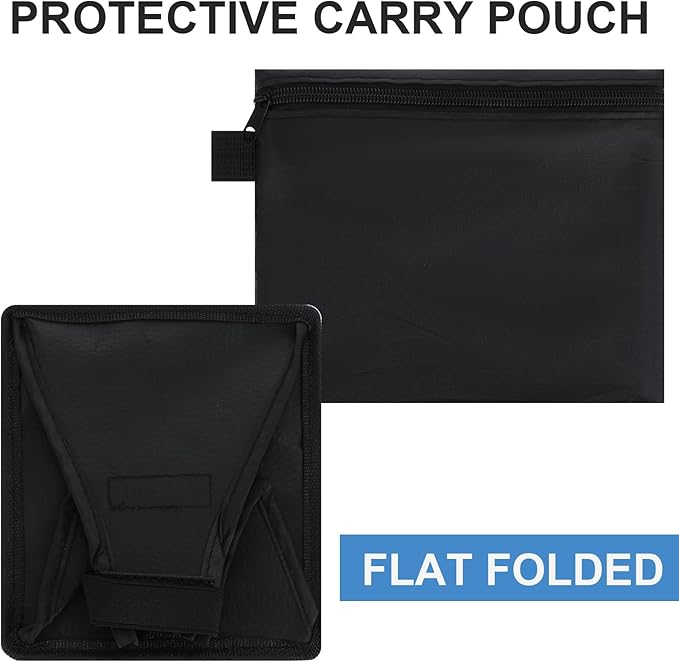 2 Pack Flash Diffuser Light Softbox 7" x 6" + 8" Octagon Speedlight Softbox Universal Collapsible Mini Softboxs with Storage Pouch for Canons, Yongnuo and Nikons Speedlight