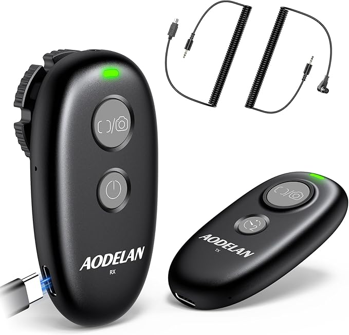 for Nikon Camera Rechargeable Remote Shutter Release - AODELAN Wireless & Wired Remote Control for Nikon Z8, Z9, Z7 II, Z5, D780, D6, Z6, Df, Z6 II, Z7, P950, Z fc, Z6 III; Replace MC-DC2 and MC-30