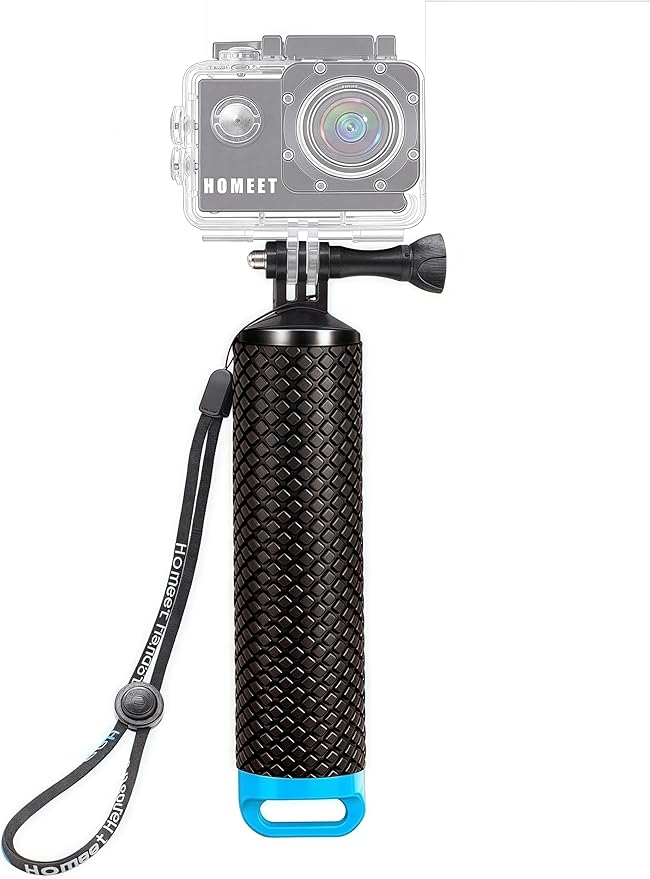 Homeet Handler Floating Hand Grip, Underwater Hand Stick Monopod Pole Compatible with DJI OSMO Action Cameras and Other Sports Camera, Blue