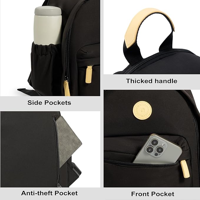 Cwatcun Camera Backpack Bag for Women, Stylish DSLR/SLR Camera Bag with Tripod Strap Laptop Compartment and Removable Dividers Lightweight Photograhy Backpack Case for Canon/Nikon/Sony Accessories