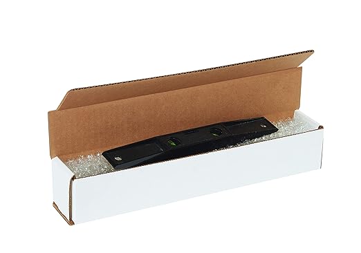 Box USA BM1032 10"L x 3"W x 2"H, White (Pack of 50)
