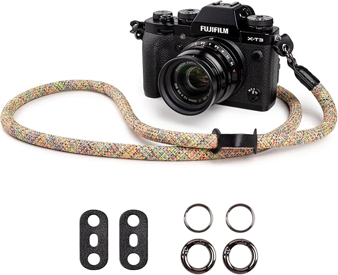 VOVMOEYA Camera Strap Rope,Camera Neck Strap Shoulder Strap for Fujifilm X100VI X100V XS20 XT5 for A6000 A6100 A6400 A6700 A7IV for Canon EOS R6 R10 for Nikon D850 D5600 D7500