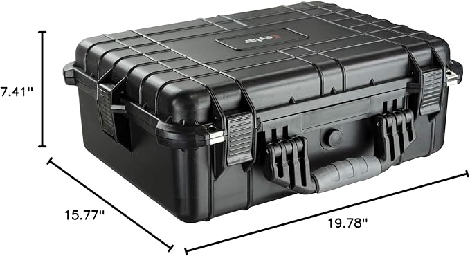 Eylar 20 Inch Protective Large Gun Hard Case Water and Shock Proof With Foam