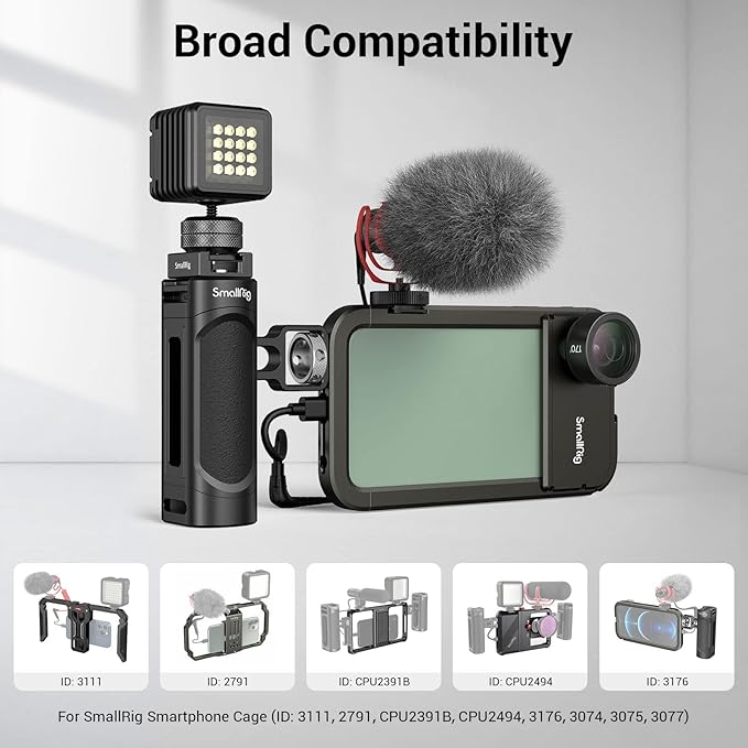 SmallRig Side Handle for Smartphone Cage Phone Video Rig Lightweight w 1/4 Threads - 2772 (Pack of 2)