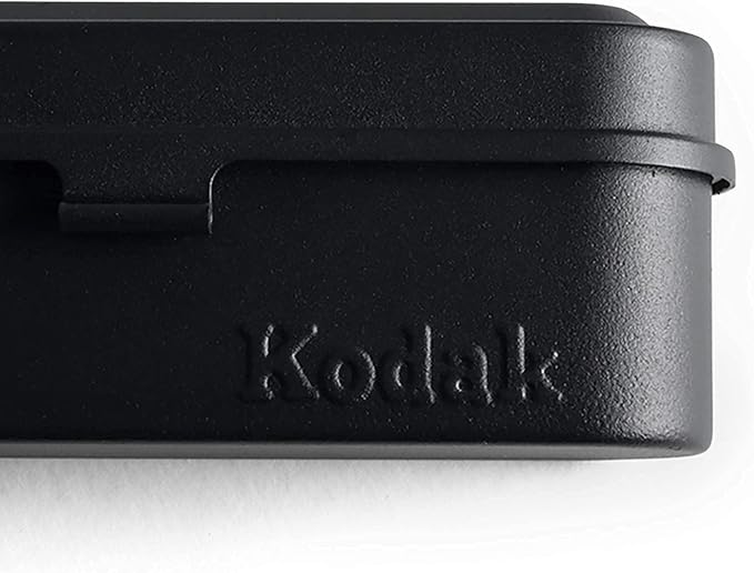 Kodak Steel 35mm FIlm Roll Case, Holds 5 Rolls (All Black)