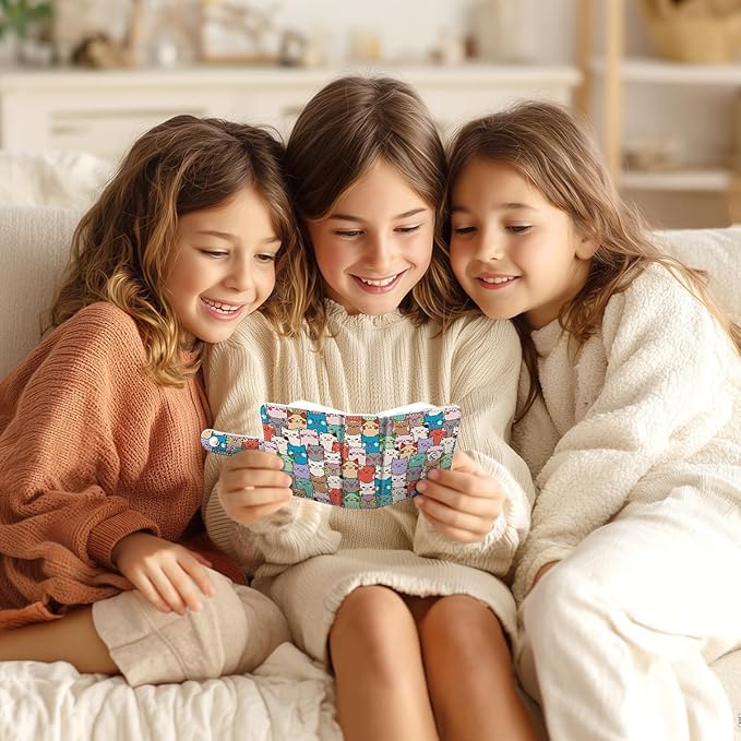 Lebrocoli Cats Small Photos Album for 2x3 Inch Films, 56 Pockets Mini Cute Albums Book for Polaroid Fujifilm Instax Mini Instant Camera Printer, Kpop Photocard Pictures Binders Holders Storage