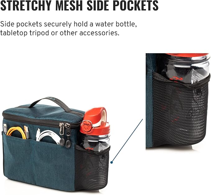 Tenba BYOB 9 Camera Insert - Turns any bag into a camera bag for DSLR and Mirrorless cameras and lenses – Blue (636-629)