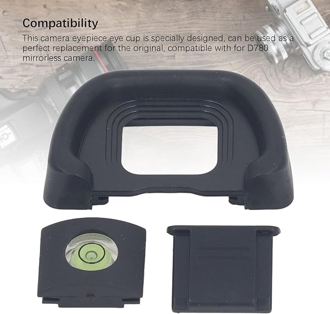 Eyepiece Eyecup Eye Cup, DK 31 Viewfinder Eyepiece Eyepiece + Level + Hot Shoe Cover 3 in 1 Set for Camera Viewfinder Microsingle Goggles