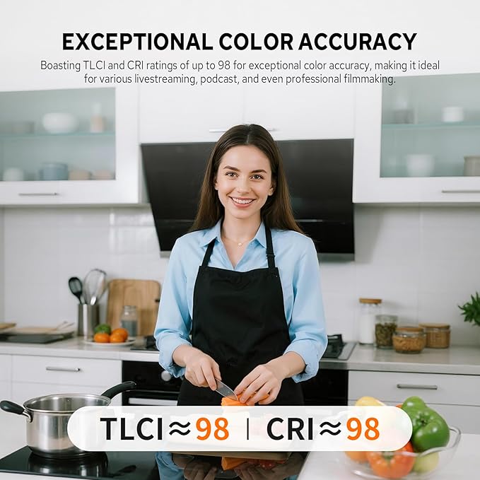 Godox LE300Bi 315W Bicolor LED Video Light, Powerful LED Continuous Output Lighting Bowens Mount,58900lux/1m, 2800K~6500K, CRI 98, FX Mode, Studio Light for Photography Video Recording Live Streaming