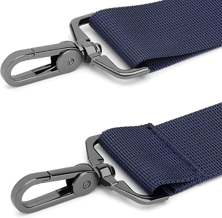RAINYEAR 59 Inch Shoulder Strap for Bag, Adjustable Soft Padded Replacement Shoulder Strap with Metal Hooks for Messenger Bag