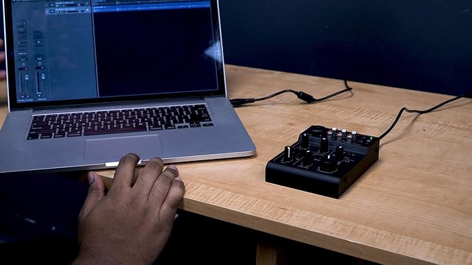 Rockville RockMix 5 Channel Pro Mixer w/USB Interface, Bluetooth, Echo, 2-Band EQ, Compact Design, Portable, for Podcasting and Live Music