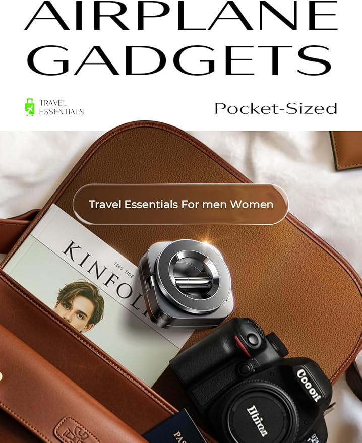 LISEN Airplane Travel Essentials for Women Men Phone Holder for Desk MagSafe Phone Travel Size Accessories Airplane Gadgets Men Long Flight Cruise Must Haves Spring Break Essentials 2026 Easter Gifts