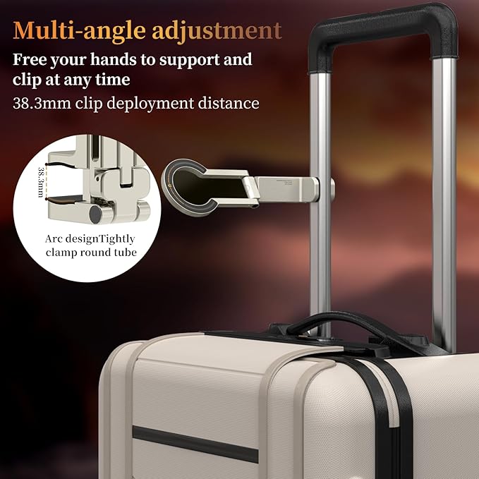 Hualele Magnetic Phone Tripod Stand for Magsafe Accessories - Mini Pocket Cell Phone Stand Strong Quick Mount Phone Holder Travel Essentials for Cell Phone Video Recording Camera Mounts, Silver