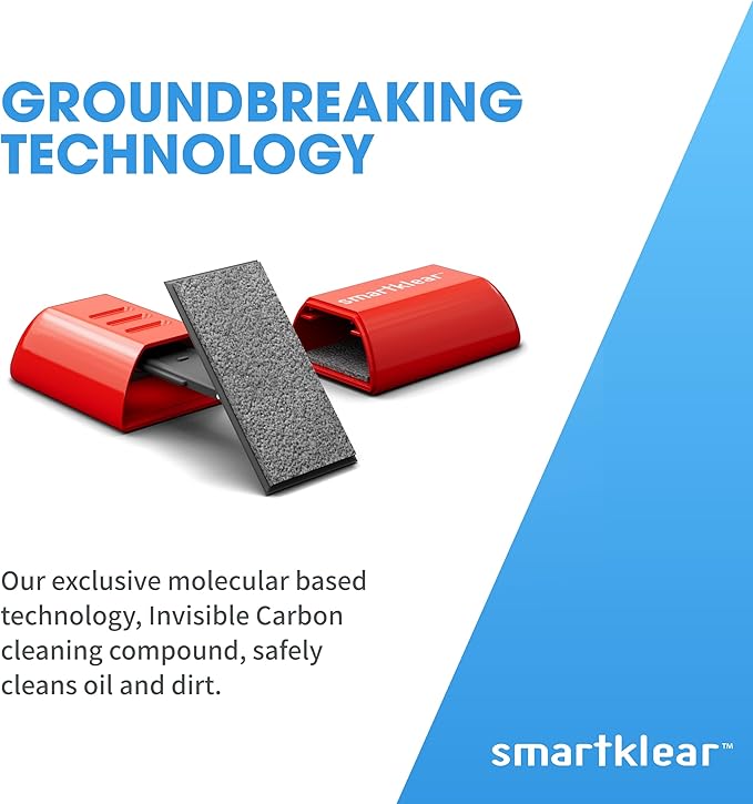 CarbonKlean SmartKlear Smart Phone Screen Cleaner - Compatible with iPhones, Androids, and More - Cleaner With Carbon Microfiber Tech - Injected Red - 1 Count