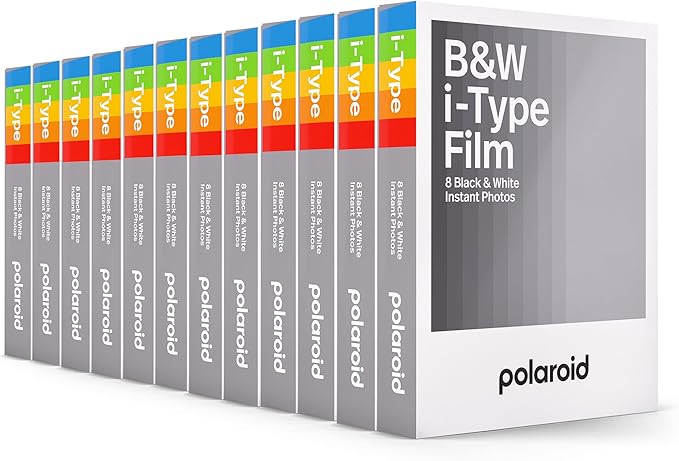 Polaroid B&W Film for I-Type 12 Pack, 96 Photos (6090)
