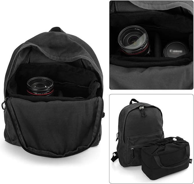 Koolertron Shockproof Camera Photo Bag for SLR TLR Camera Insert Partition Padded Case,Can be Put Directly Into the SLR Camera Bag With Freely Adjustable Compartment