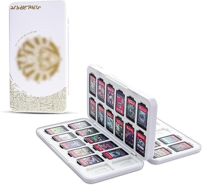RHOTALL Game Card Case for Nintendo Switch /OLED/lite/2 , Storage Card Box with 48 Game Cards Cartridge and 24 SD Cards Slots, Switch Games Holder with Magnetic Design - for Tears of the Kingdom