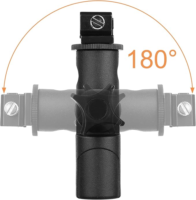 2Pack Anwenk Camera Flash Speedlite Mount Swivel Light Stand Bracket with Umbrella Reflector Holder for Camera DSLR Nikon Canon Pentax Olympus and Other DSLR Flashes Studio Light LED Light