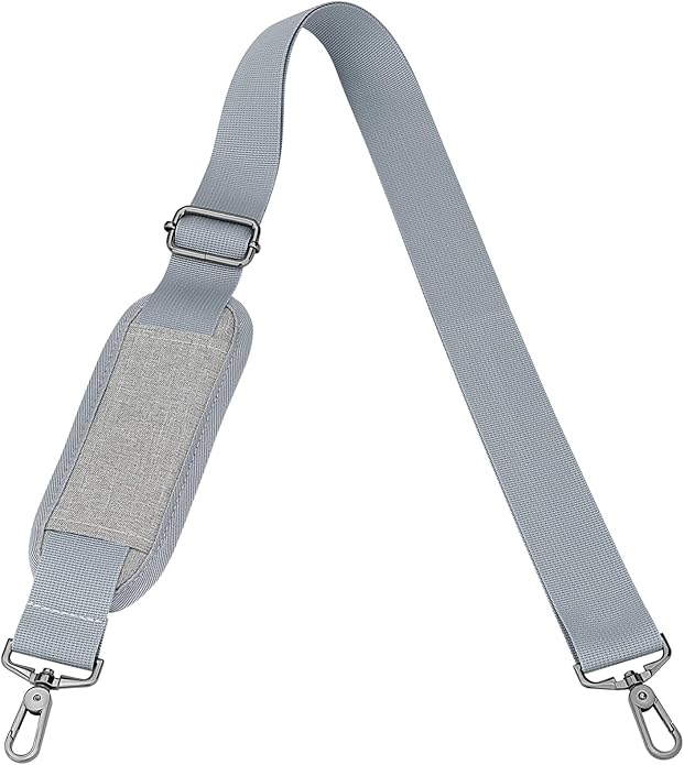 RAINYEAR 59 Inch Shoulder Strap for Bag, Adjustable Soft Padded Replacement Shoulder Strap with Metal Hooks for Messenger Bag