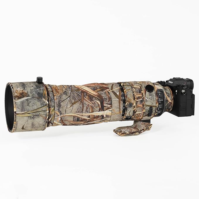 CHASING BIRDS Lens Camouflage Waterproof Coat for Olympus 150-600mm F5-6.3 is ED MSC Rainproof Lens Protective Cover (Reed Camouflage)