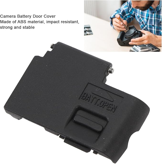 Camera Battery Door Cover Replacement for 350D 400D Digital Camera, ABS Precise Fit Easy Install Battery Compartment Lid