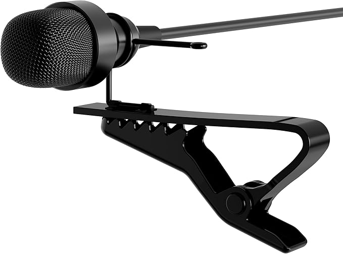 J K Pro Lavalier Lapel Microphone MIC-J 017 Unidirectional Condenser Microphone Compatible with Shure Wireless Transmitter Mini XLR Ta4f Plug