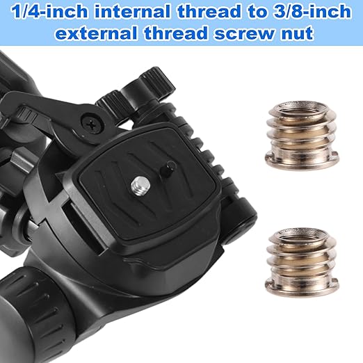 8pcs Tripod Screw Adapters, 1/4" to 3/8" Threaded Mount Converter Screw Tripod Accessories for Camera Light Stand Mic Stand and More