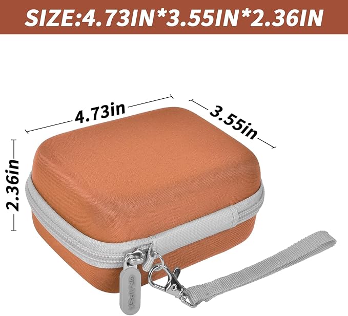 Digital Camera Case for CAMKORY/for Kodak Pixpro/for VAHOIALD/for Sony DSCW800 830/ for Canon PowerShot 180 190. Kids Vlogging Cameras Storage Holder for Accessories (Box Only)-Brown