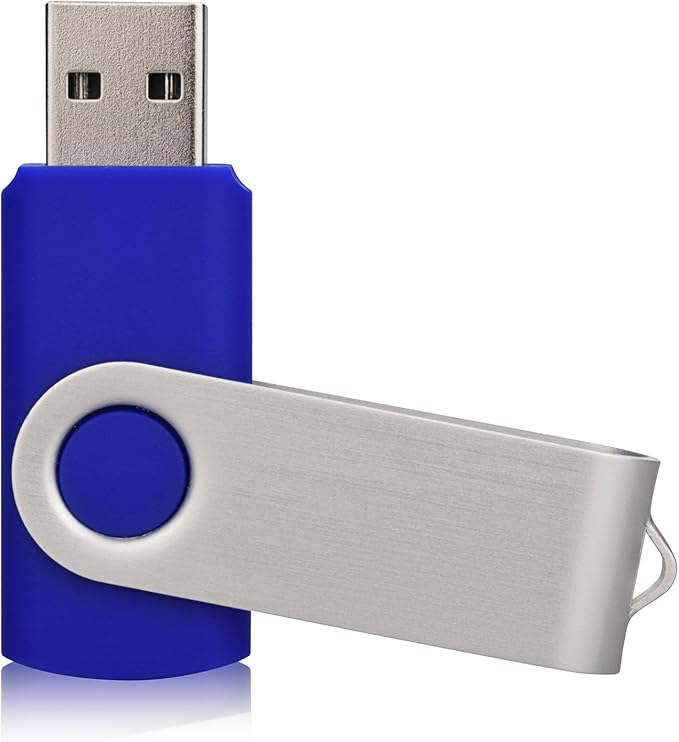 10 Pack USB 2.0 Flash Drives - 32GB Memory Stick - Blue