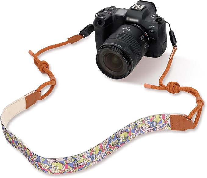 JJC Camera Neck Strap with Quick Release, 47-63" Adjustable Shoulder Sling Strap for Canon EOS R100 R50V R50 R6 Sony A7 V A7 IV A7R V A7C II Fujifilm X half X-E5 X-M5 X-T50 X-T30 III II - Xenigma