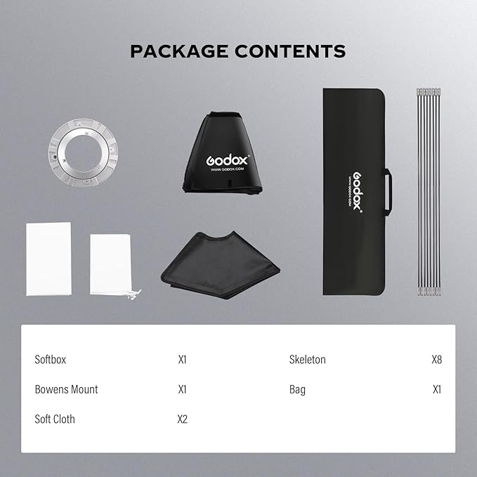 Godox FW 47inch/120cm Octagon Softbox Reflector with Honeycomb Grid and Bag for Speedlight Flash(Bowens Mount)