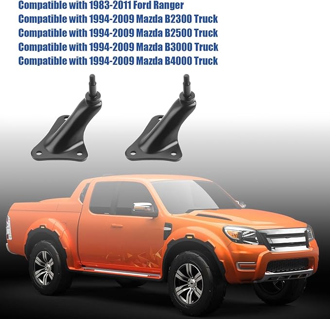 Rear Upper Shock Strut Mount Bracket Kit Compatible with 1983-2011 Ford Ranger & Mazda B2300 B2500 B3000 B4000 E3TZ-18169-A 924-408 Shock Absorber Upper Bracket w/Install Bolts Metal