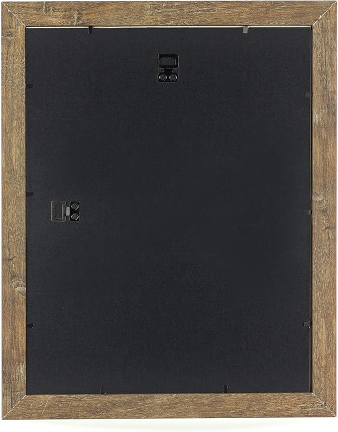 kennethan 11x14 Picture Frame Rotten Brown 2 Pcs Wooden Frame can Display 8x10 Picture with Mat or 11x14 Without Mat on the Wall For home decoration,holiday gift