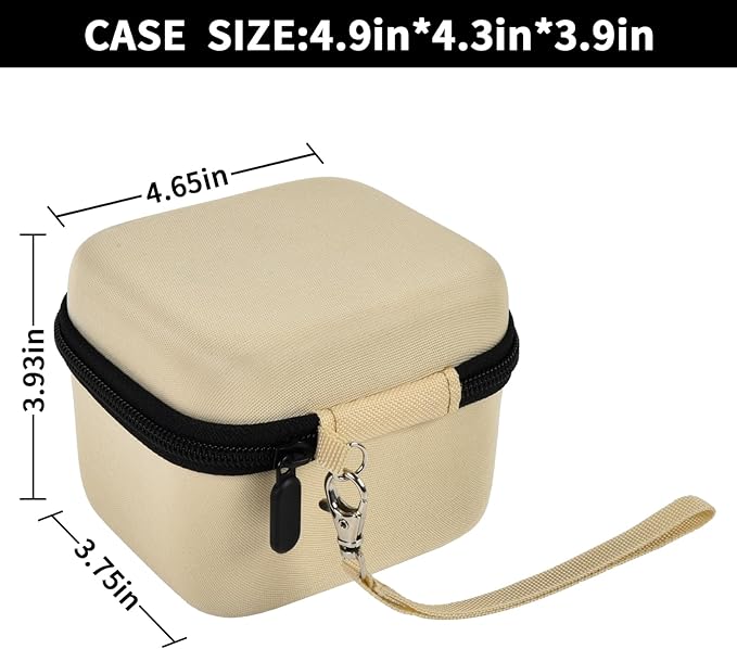 ANKHOH Case for Dylanto/for DUDUDRAGON/for Yehtta/for Gofunly/for LETSHAH Kids Camera Instant Print, 1080P Kid Cameras Storage Organizer Gifts Bag for Printing Paper and Toy Accessories,Beige-Only Box