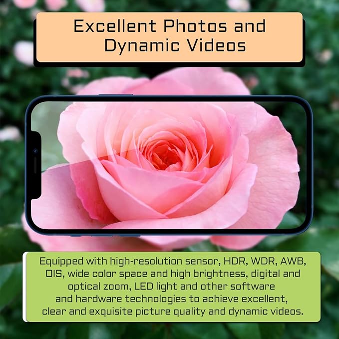 for iPhone 14 Plus 12MP OEM Main Rear Back Camera Replacement with Ultra Wide Lens 5X Optical Zoom HDR Photos Flex Cable 4K 60 fps 1080p HD Video Repair Kit A2632 A2885 A2886 A2887 A2896