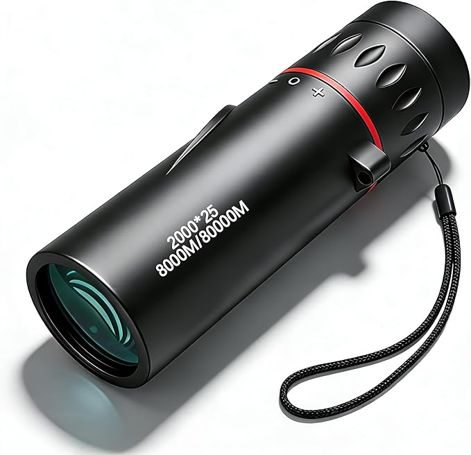 Mini Monocular Telescope, 25X High Definition HD with Multilayer Coating, Waterproof & Compact Design for Adults & Kids, for Hiking, Bird Watching, Concert, Travel and Outdoor Observation