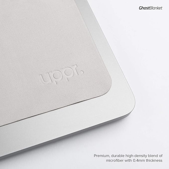 UPPERCASE GhostBlanket Screen Keyboard Imprint Protection Microfiber Liner and Cleaning Cloth 13" Compatible with MacBook Pro 13"/14", MacBook Air 13"/15", MacBook Neo 13"