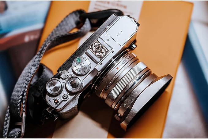 Haoge LH-F48W Square Metal Lens Hood Shade for Olympus M.ZUIKO Digital 17mm f1.8 17 1.8 Lens Replace Olympus LH-48B Silver