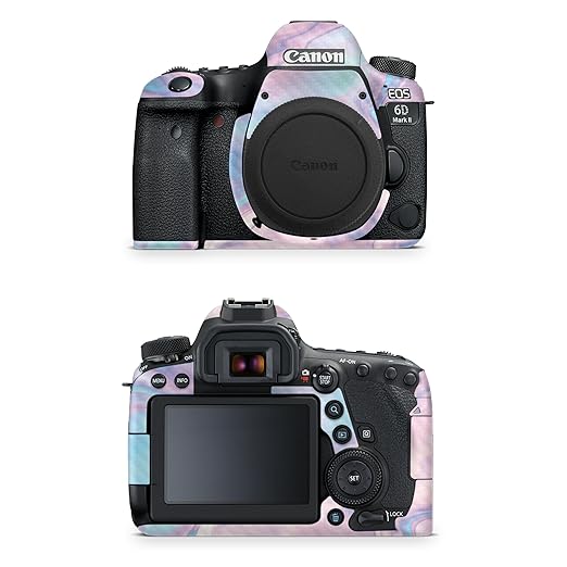Carbon Fiber Camera Skin Compatible with Canon EOS 6D Mark II Camera (2017) - Pastel Wave - Premium 3M Vinyl Protective Wrap Decal Cover - Easy to Apply | Crafted in The USA by MightySkins