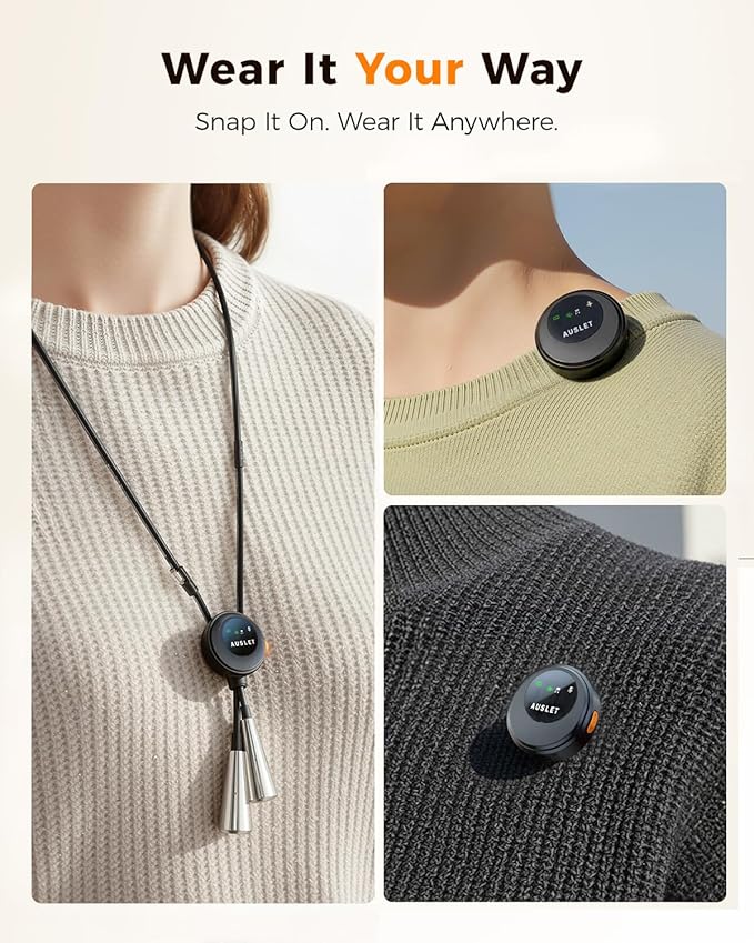 SX29 Wireless Lavalier Microphone for iPhone 17/16/15 & Android, USB-C Plug & Play Mini Mic, AI Noise Reduction, Magnetic Clip-On Lapel Mic with Battery Case for Vlogging & Video Recording