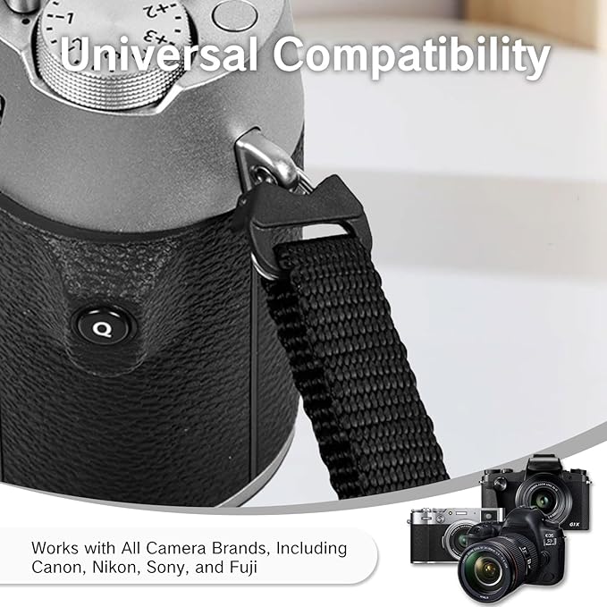 NIIIYTYB 6Pcs Camera Strap Quick Release Clips with Metal Hooks Neck Strap Fast Links Clamps Anchor Connectors Adjustable Quick Release Buckles for DSLR Style Adapter with Steel Lug Rings